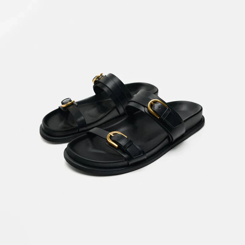 Men's Adjustable Luxury Slide Sandals with Lightweight Sole