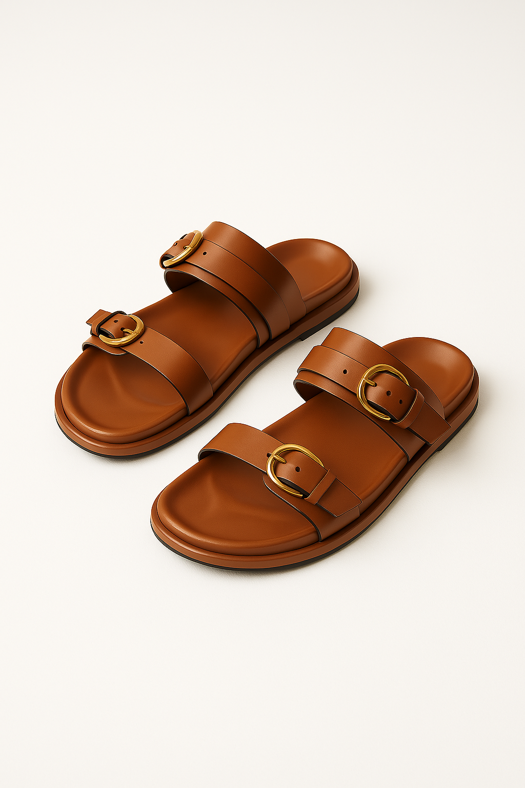 Men's Adjustable Luxury Slide Sandals with Lightweight Sole