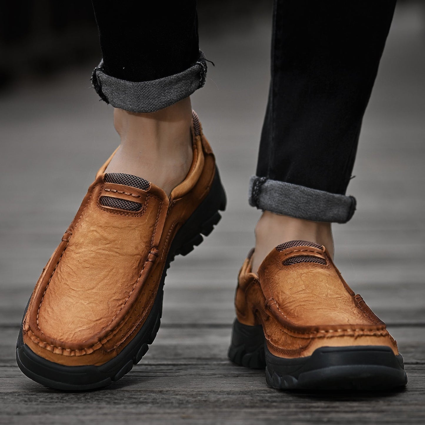 Men's Orthopedic Transition Boots with Slip-Resistant Sole
