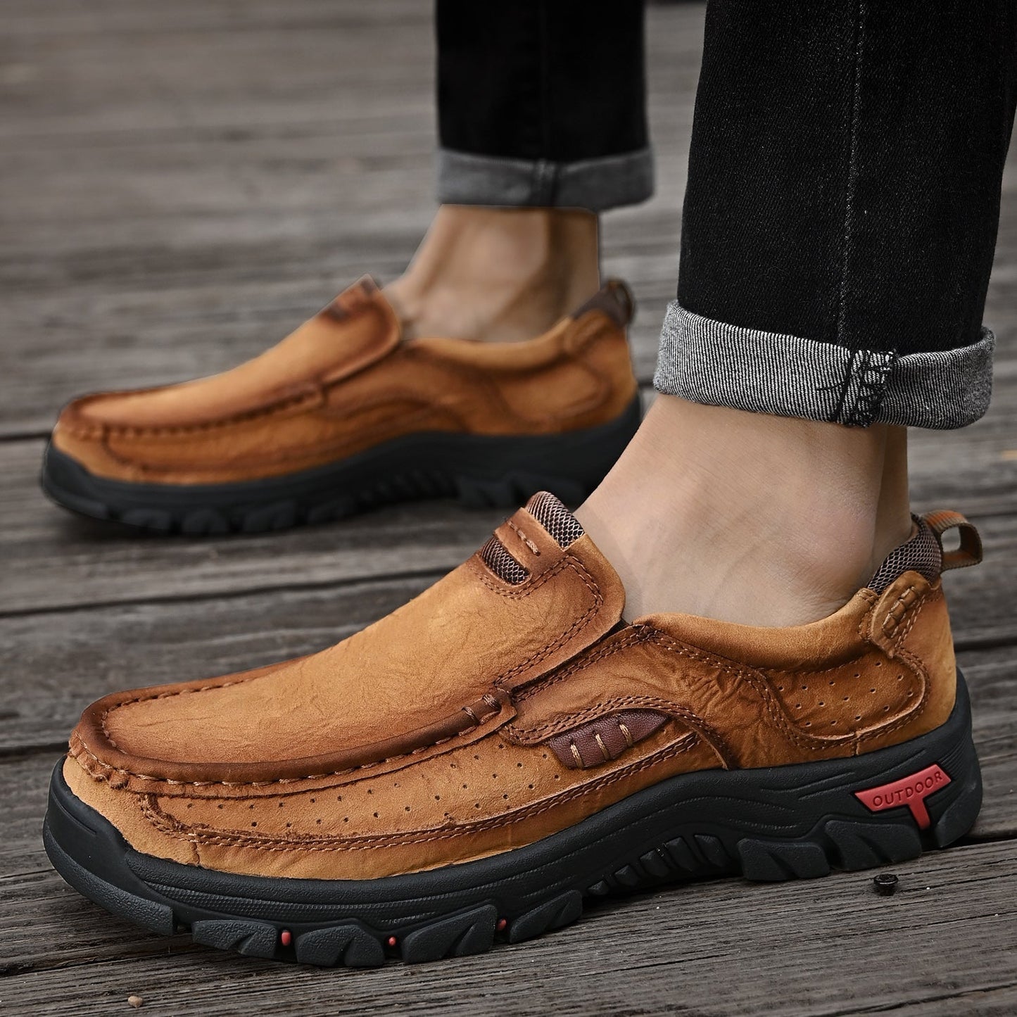 Men's Orthopedic Transition Boots with Slip-Resistant Sole
