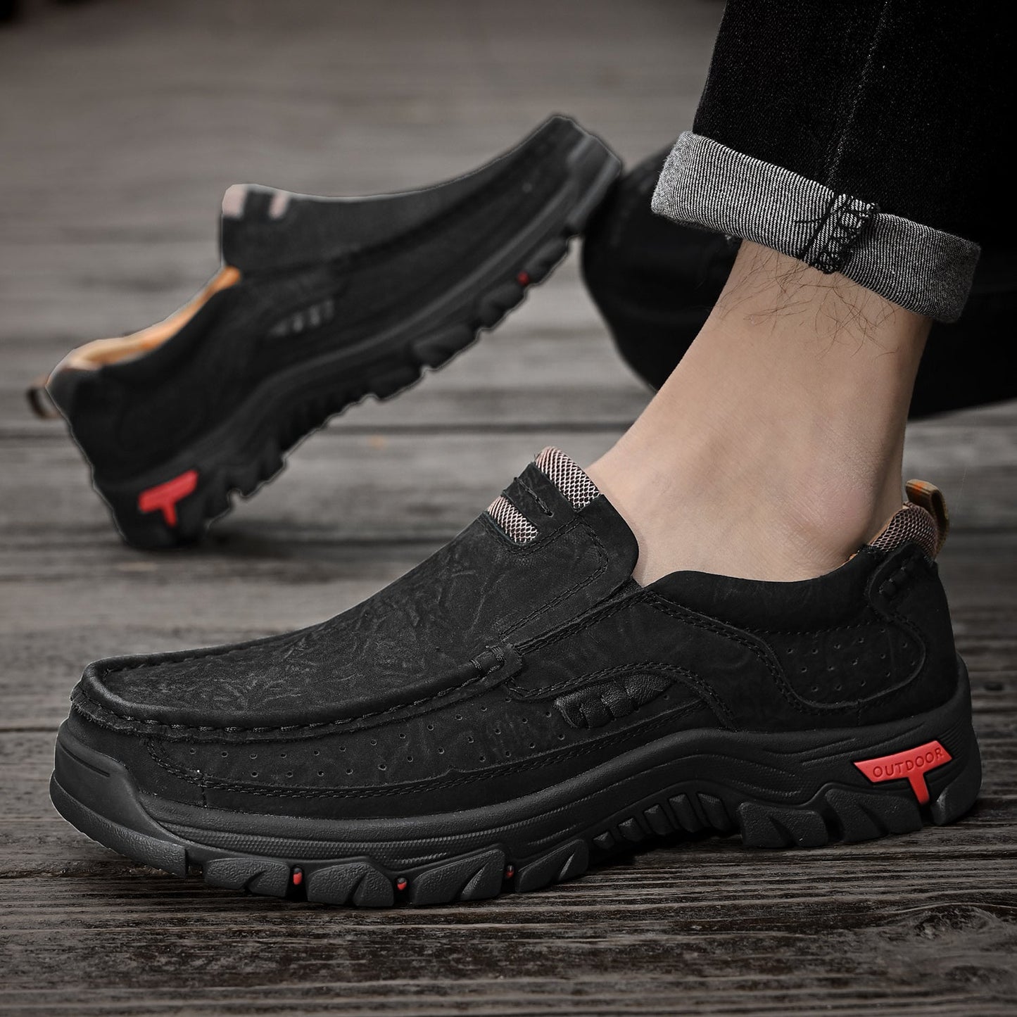 Men's Orthopedic Transition Boots with Slip-Resistant Sole