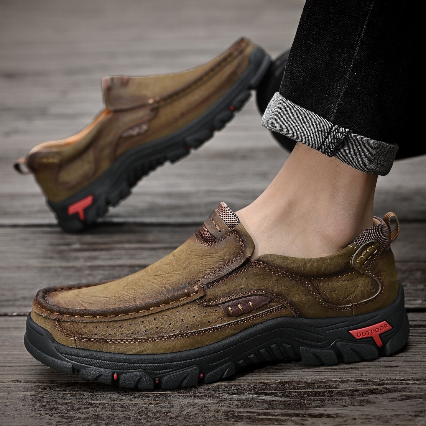 Men's Orthopedic Transition Boots with Slip-Resistant Sole
