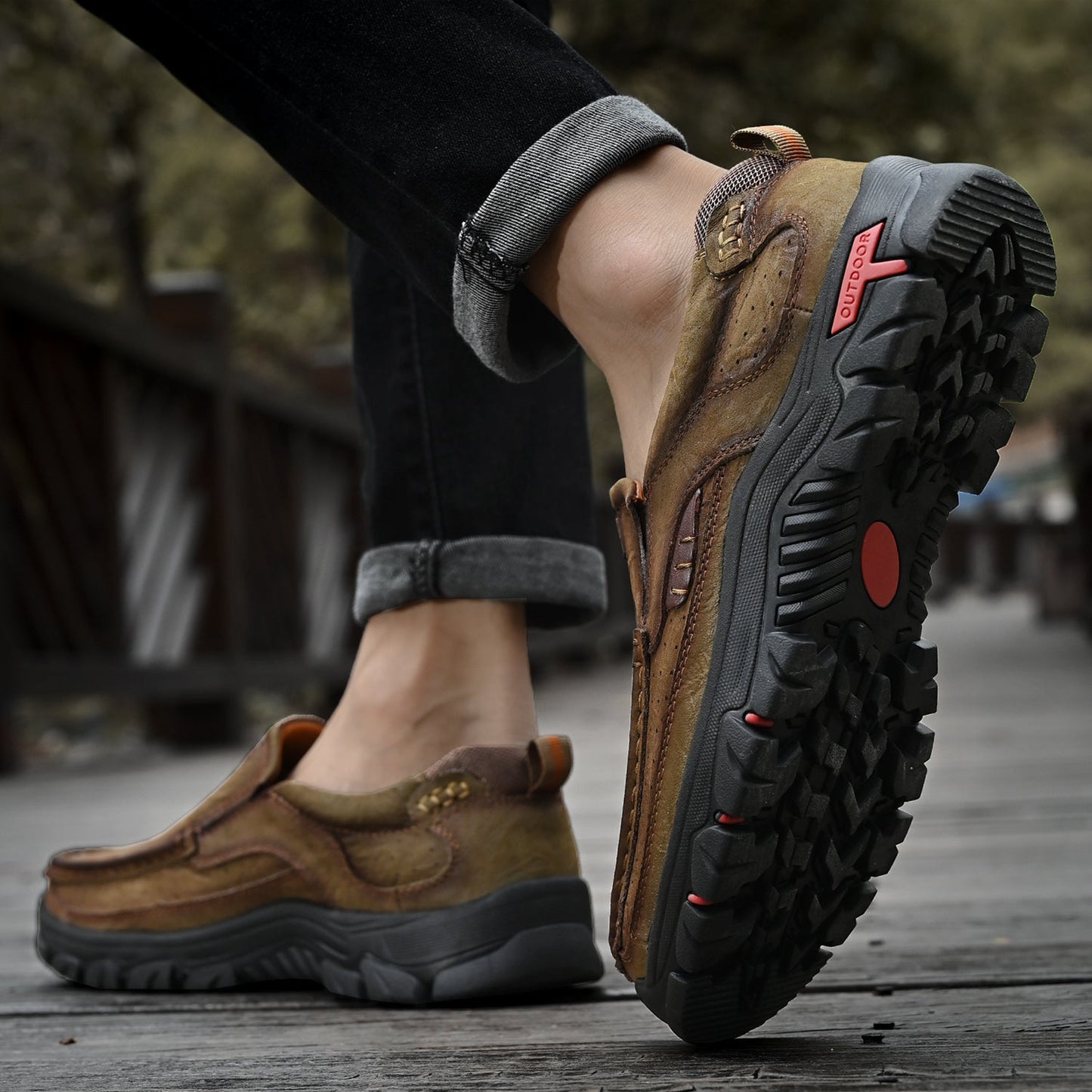 Men's Orthopedic Transition Boots with Slip-Resistant Sole