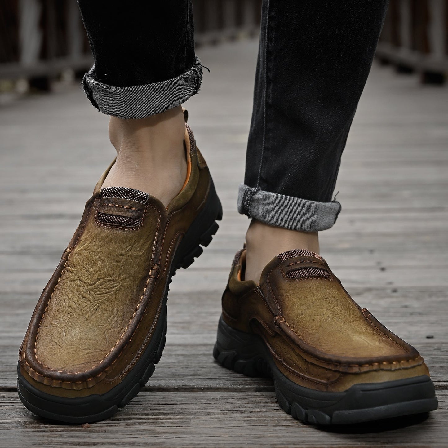 Men's Orthopedic Transition Boots with Slip-Resistant Sole
