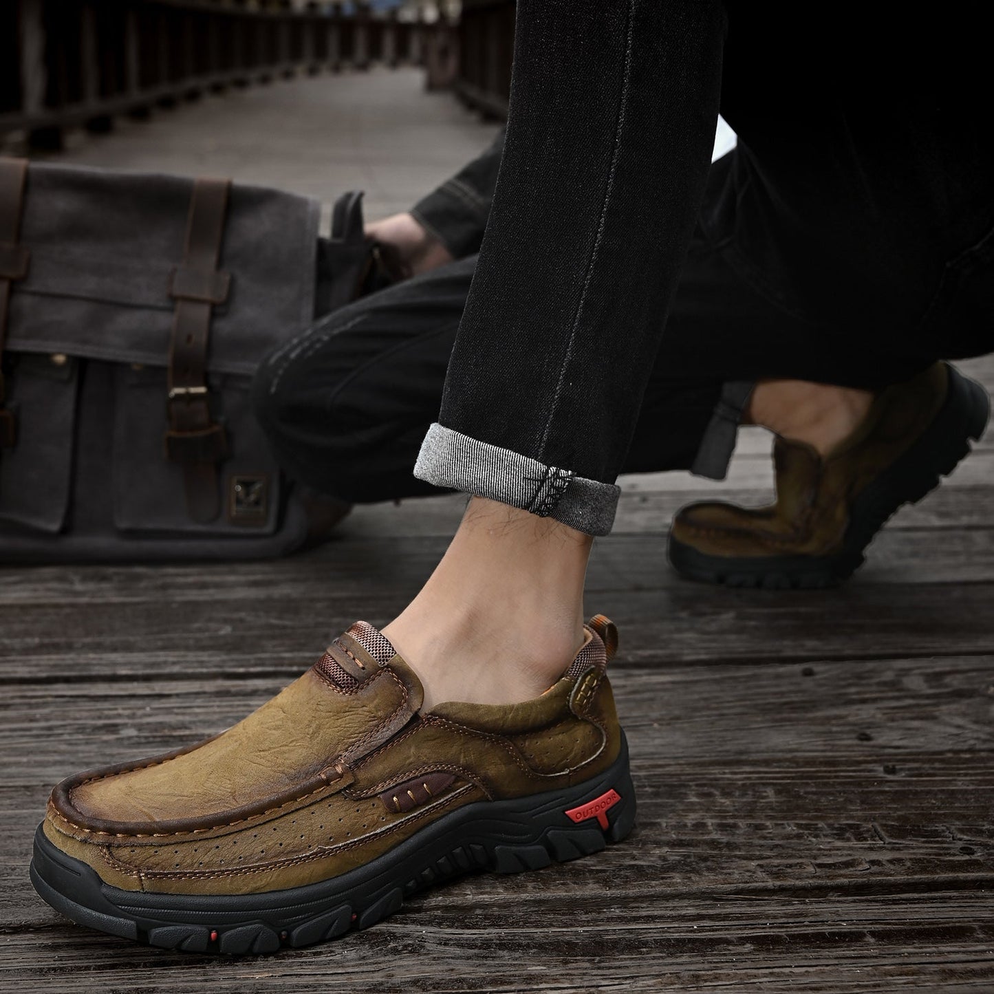 Men's Orthopedic Transition Boots with Slip-Resistant Sole