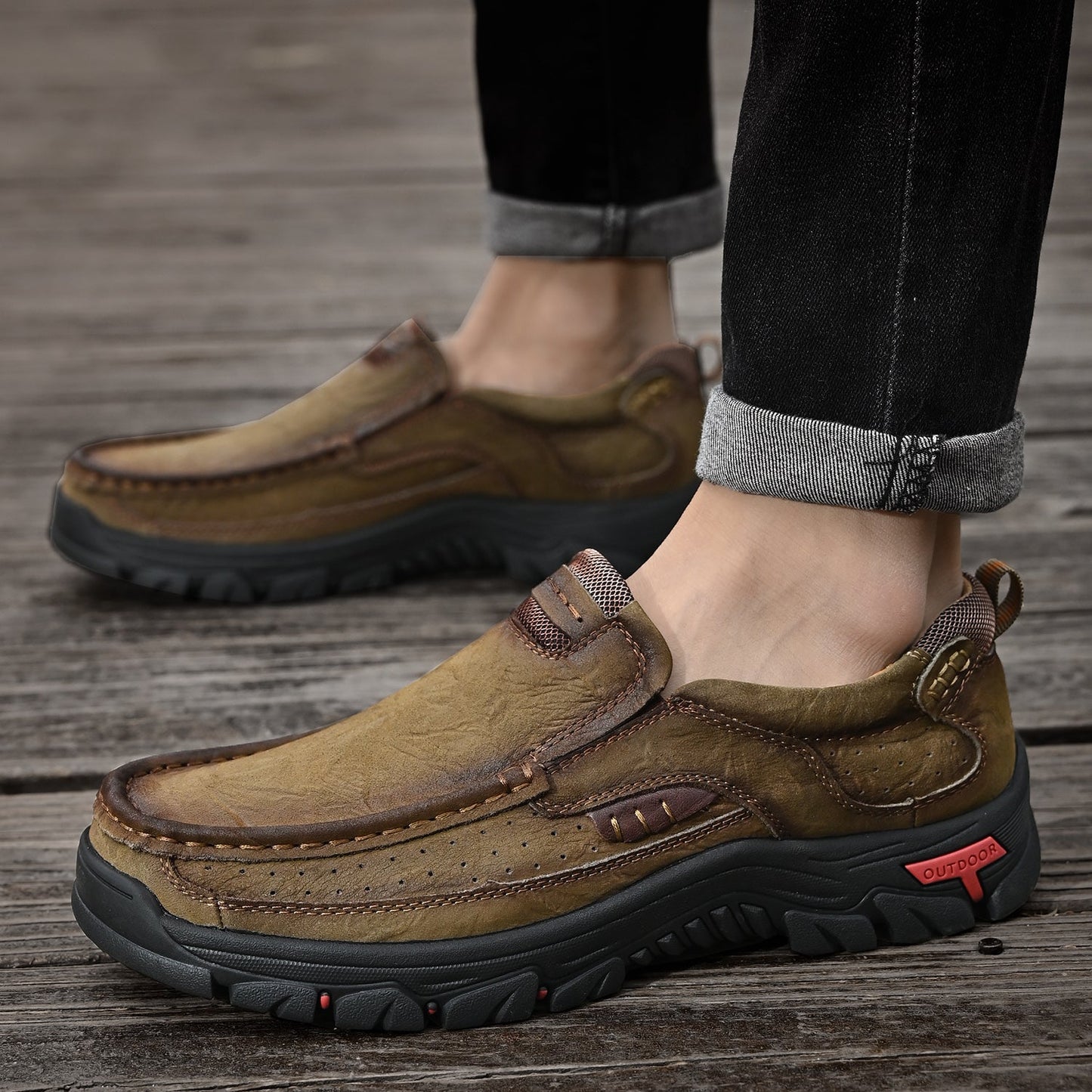 Men's Orthopedic Transition Boots with Slip-Resistant Sole