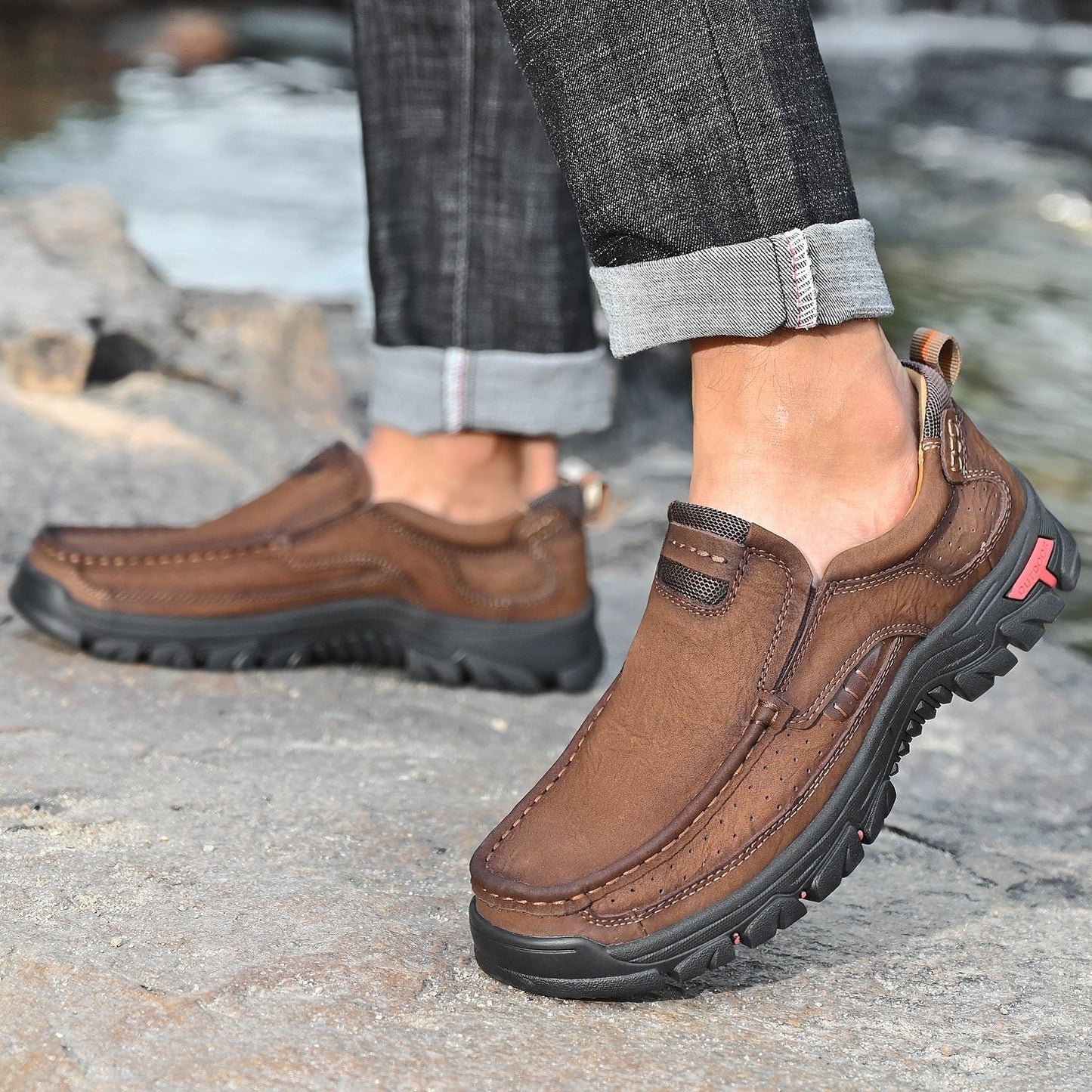 Men's Orthopedic Transition Boots with Slip-Resistant Sole