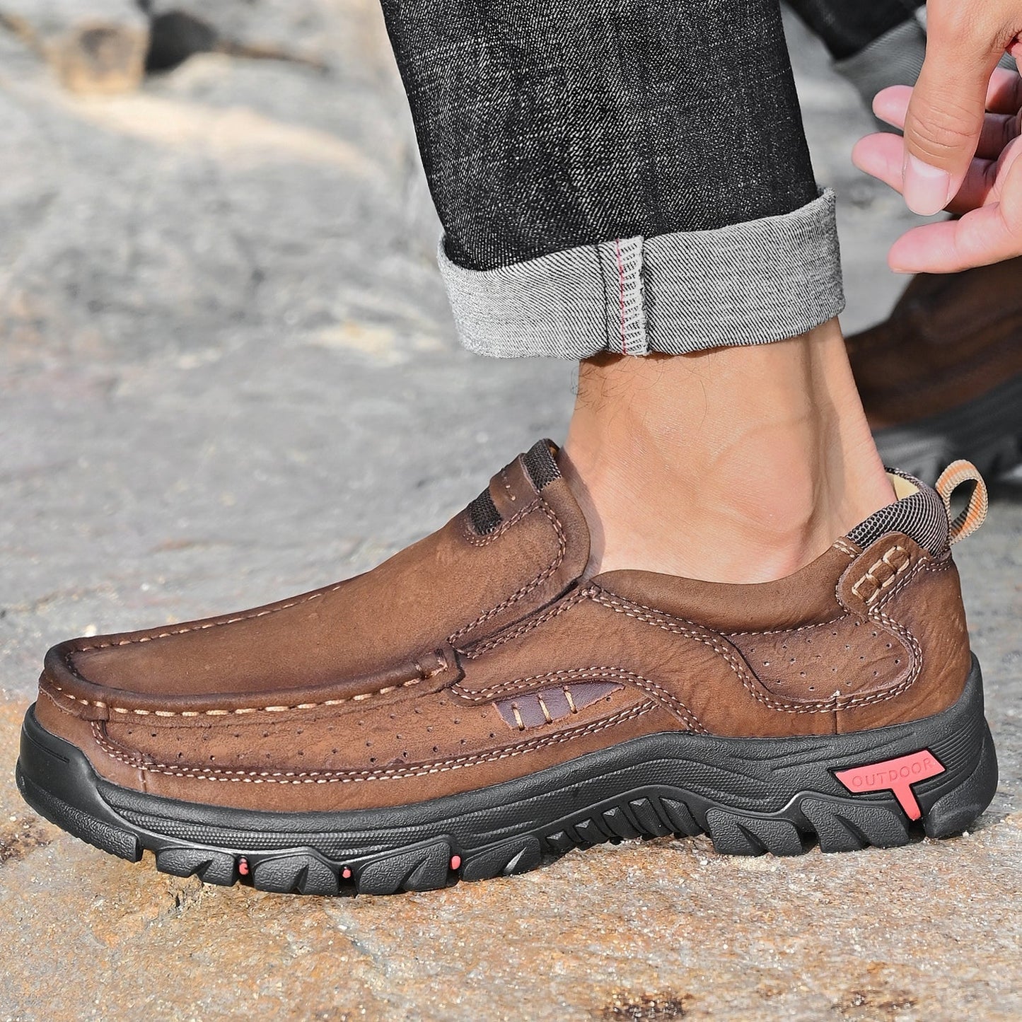 Men's Orthopedic Transition Boots with Slip-Resistant Sole