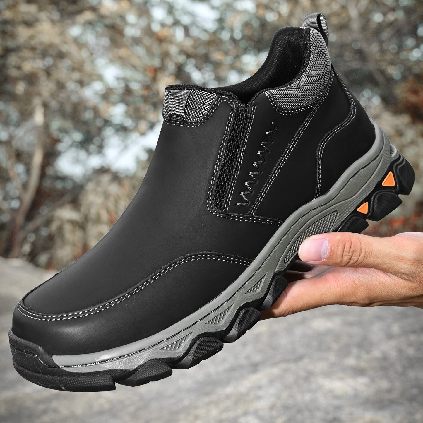 Men's Slip-On Orthopedic Casual Boots for Comfort and Support
