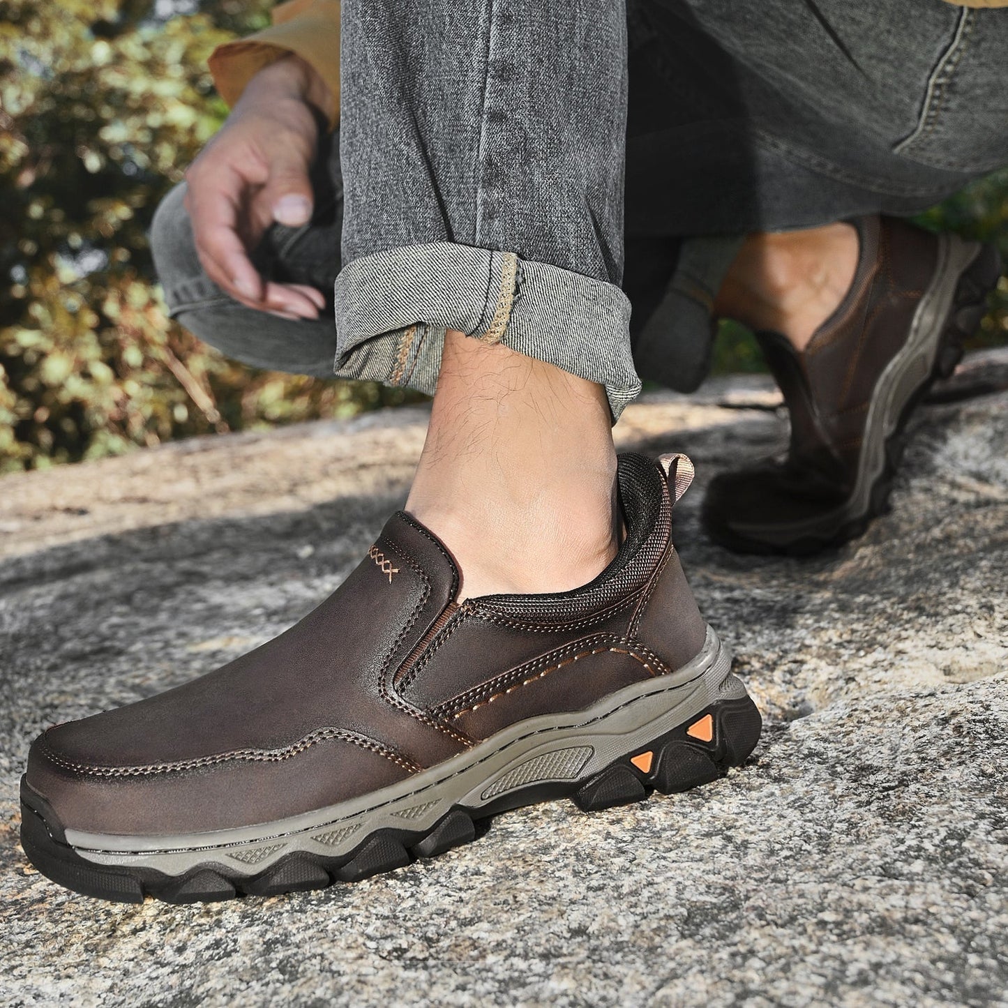 Men's Slip-On Orthopedic Casual Boots for Comfort and Support