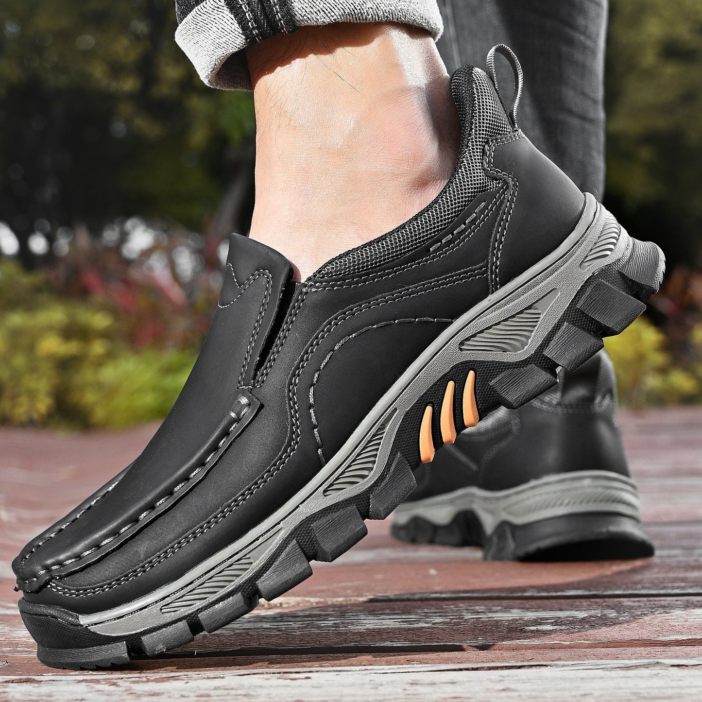 Men's Orthopedic Slip-On Walking Shoes for Comfort and Stability