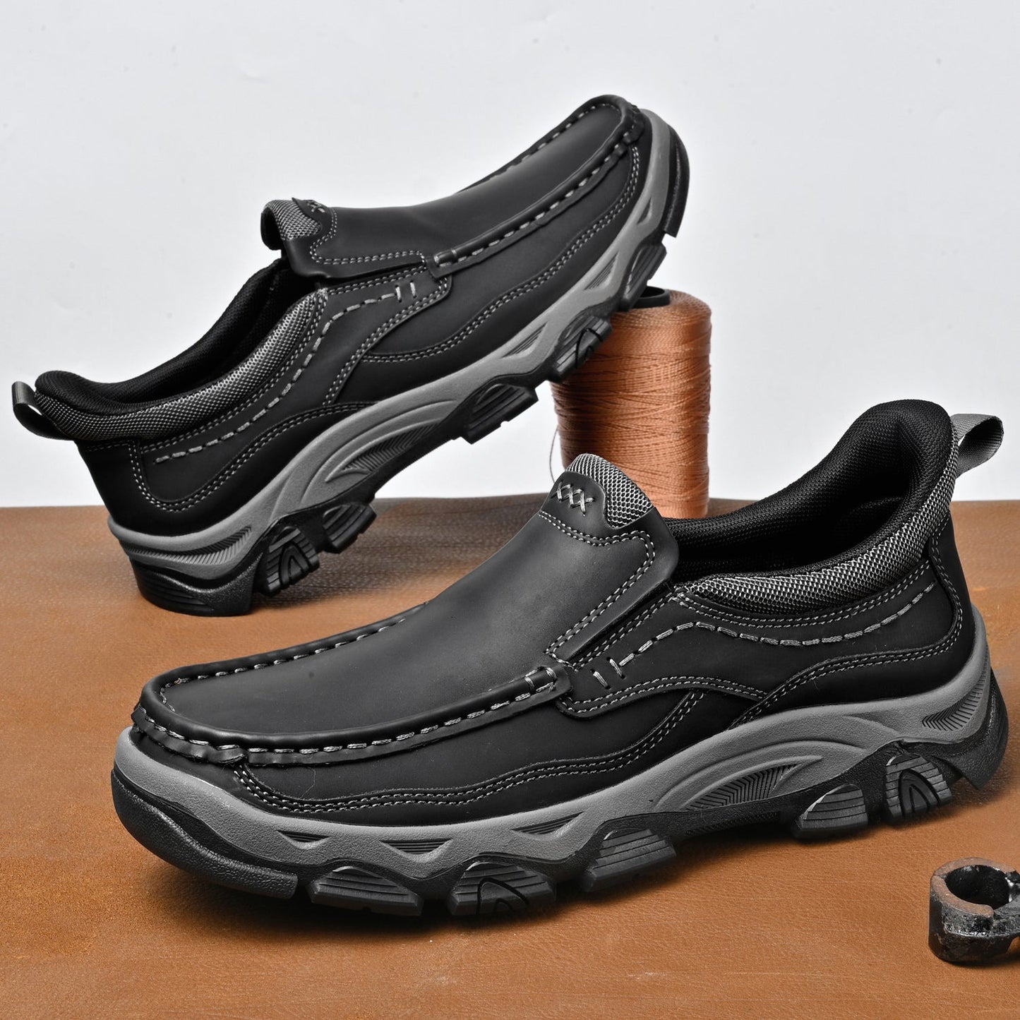 Men's Orthopedic Slip-On Walking Shoes for Comfort and Stability