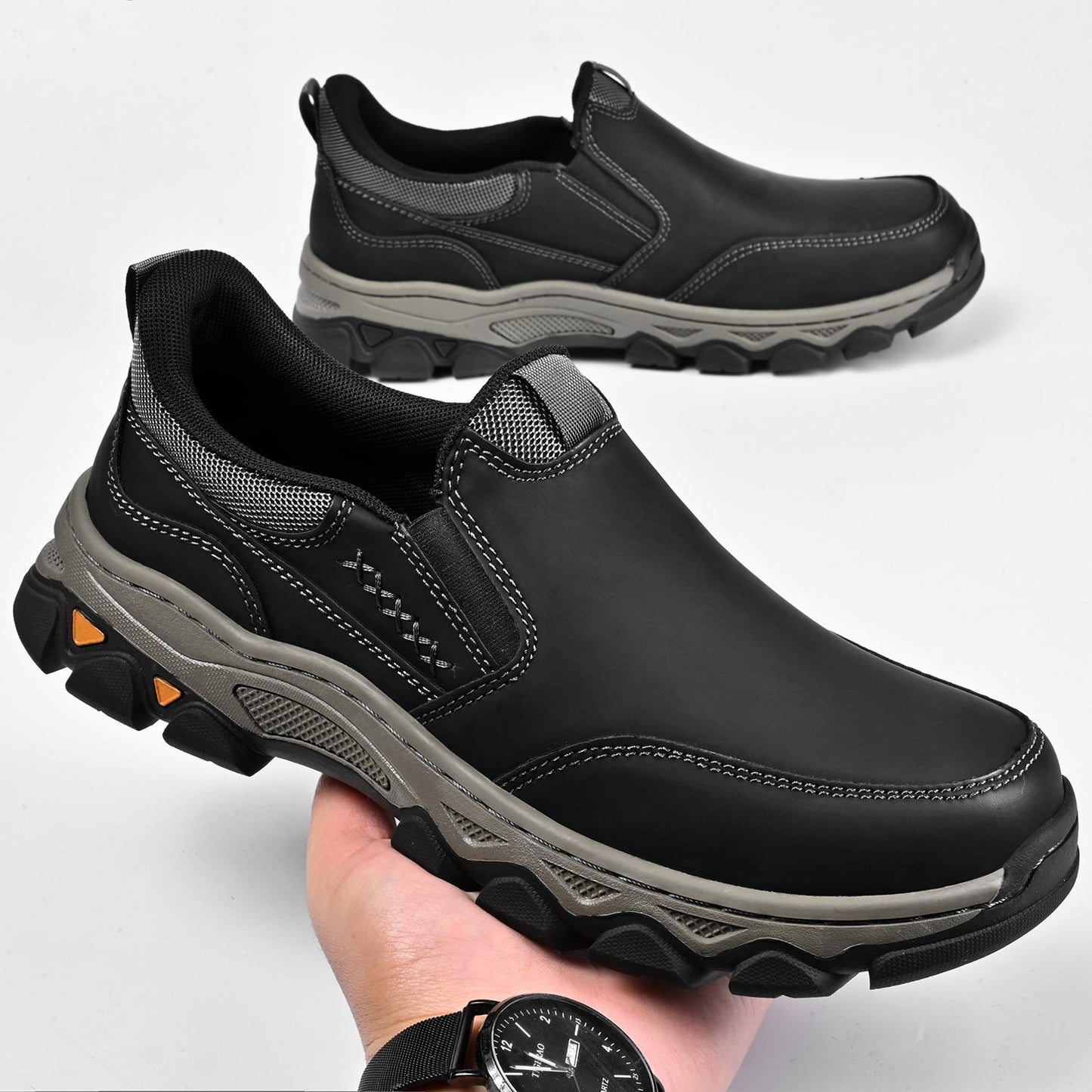 Men's Orthopedic Slip-On Walking Shoes for Comfort and Posture Correction