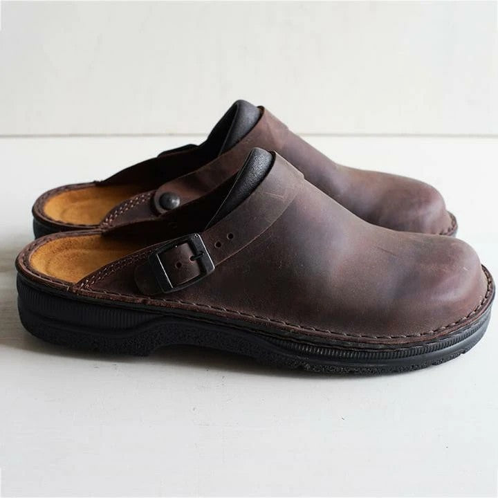Men's Orthopedic Comfort Clogs with Non-Slip Sole and Knee Support