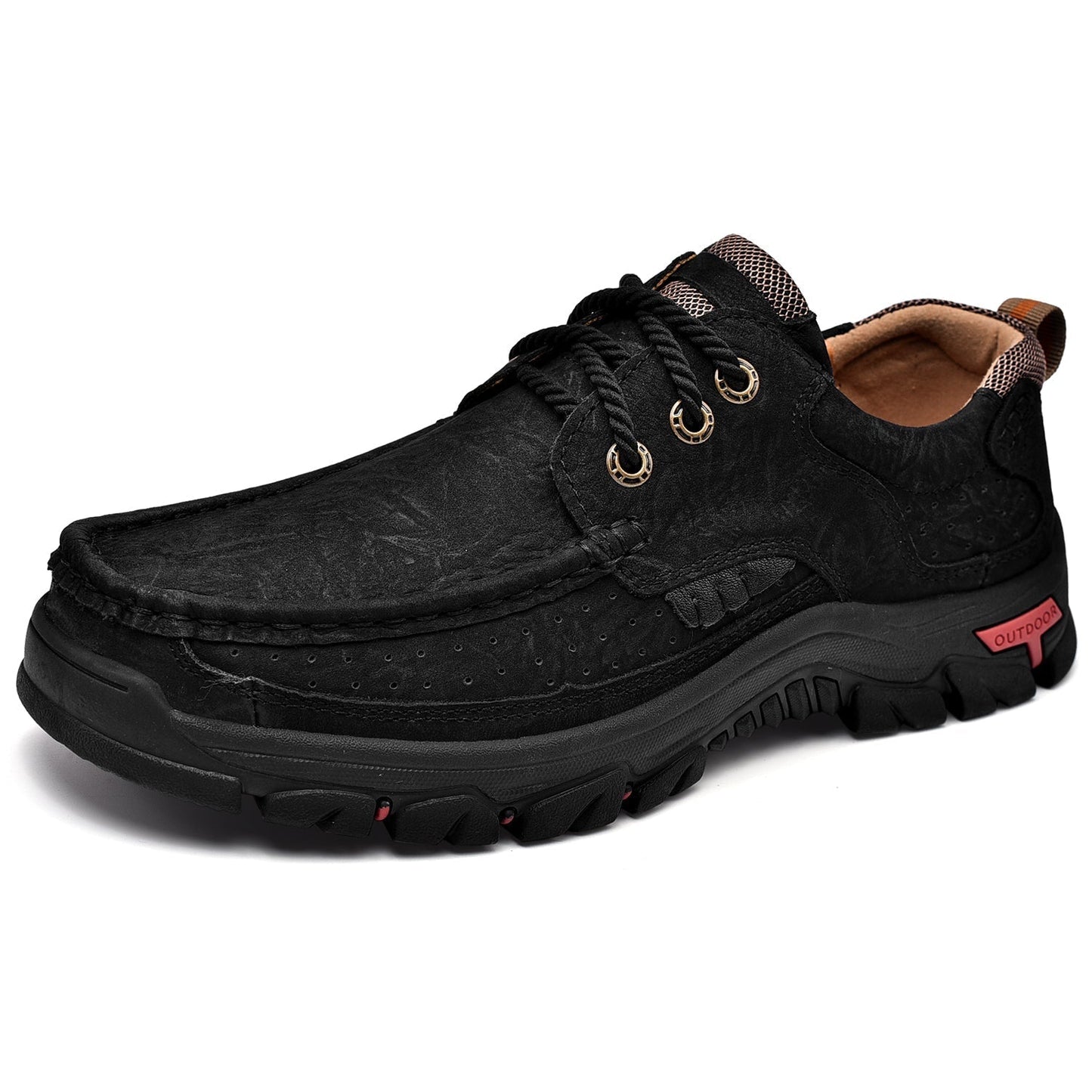 Men's Orthopedic Comfort Lace-Up Boots with Enhanced Traction and Pain Relief