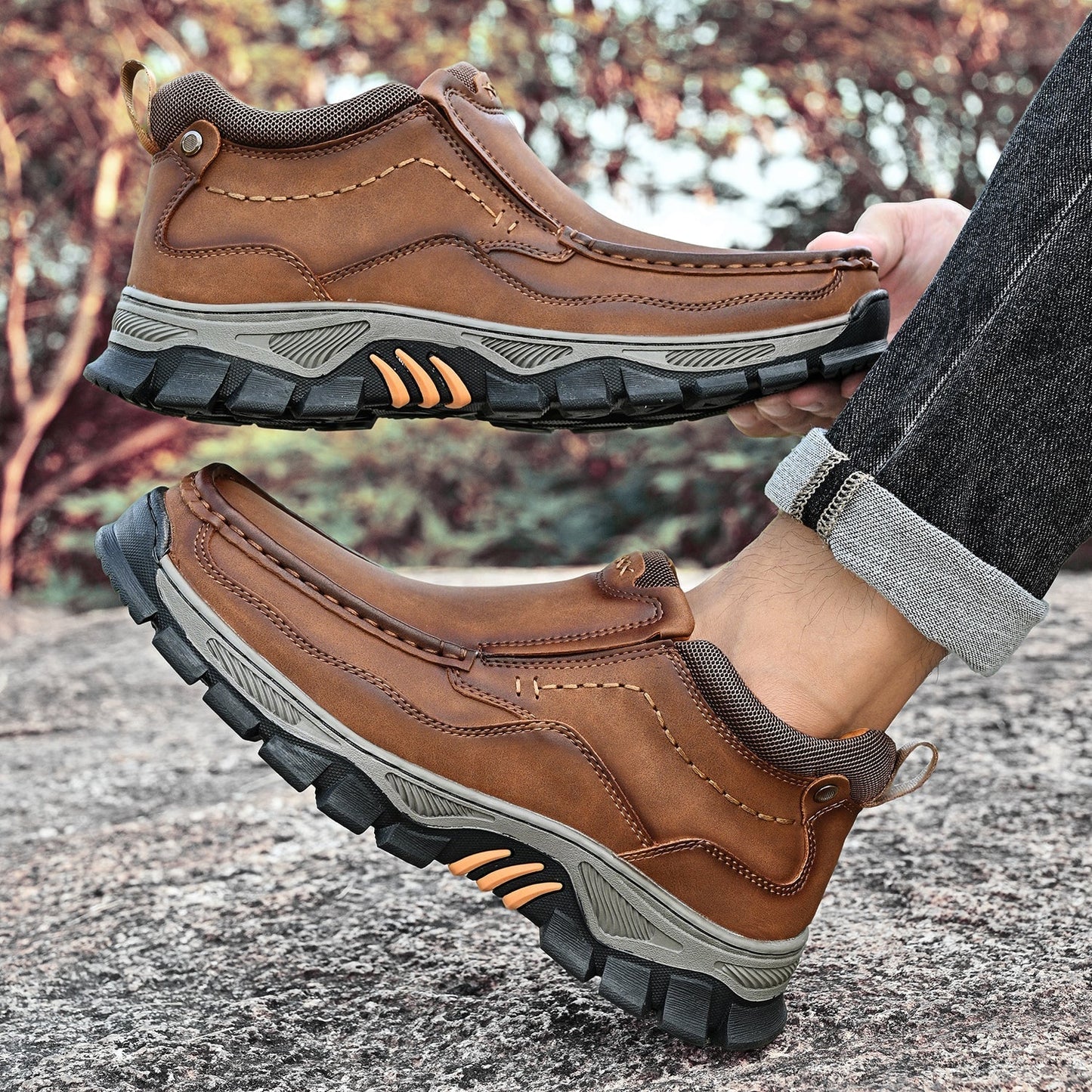 Men's Orthopedic Slip-On Transition Boots with Comfort Sole