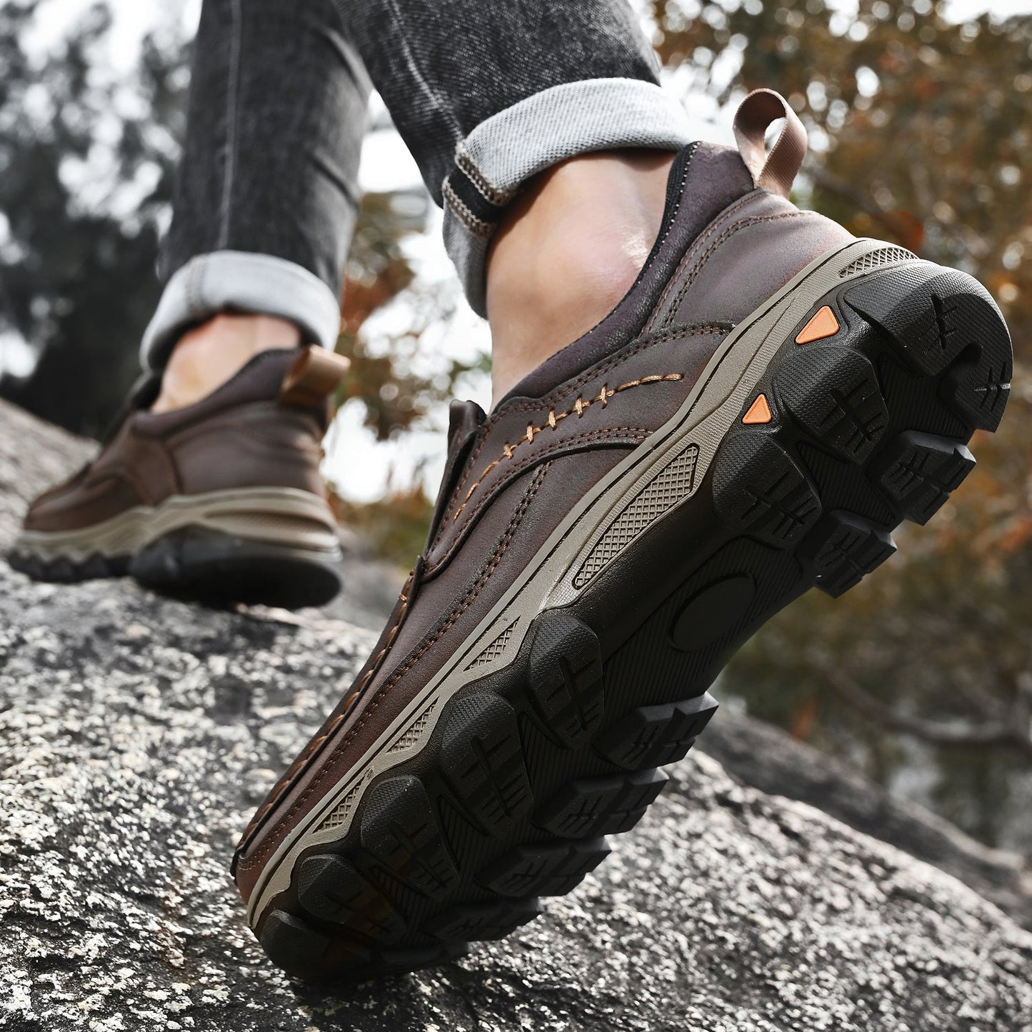 Men's Orthopedic Slip-On Walking Shoes with Posture Support