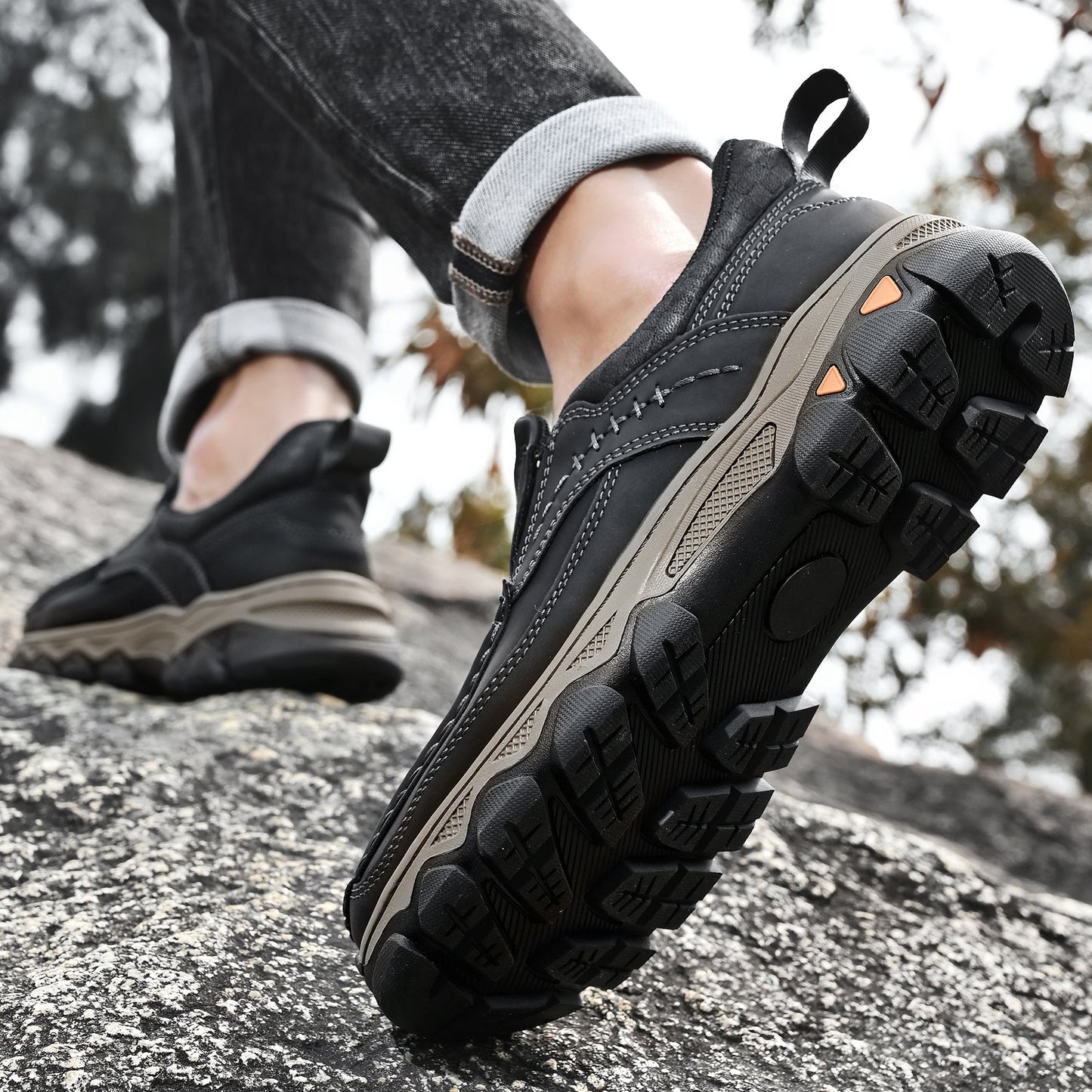 Men's Orthopedic Slip-On Walking Shoes with Posture Support