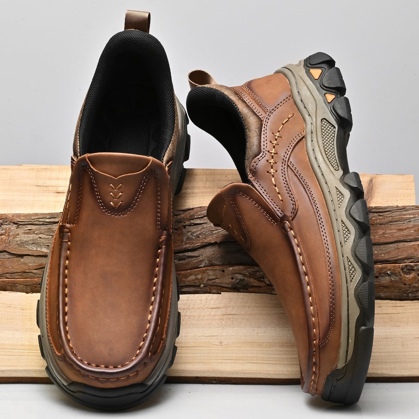 Men's Orthopedic Slip-On Walking Shoes with Posture Support