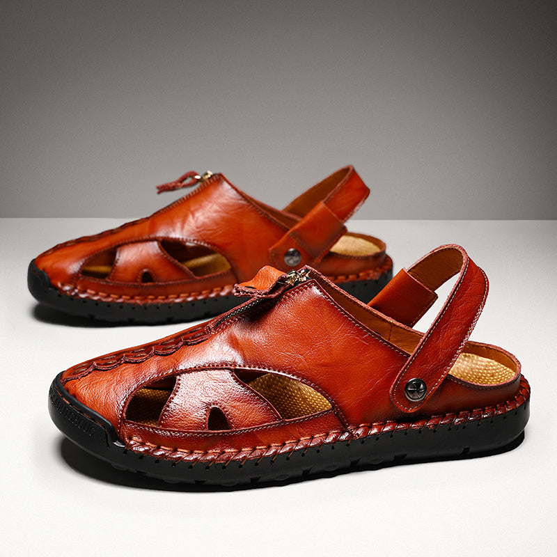 Men's Closed Toe Outdoor Sandals with Breathable Insole