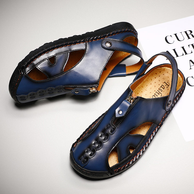 Men's Closed Toe Outdoor Sandals with Breathable Insole