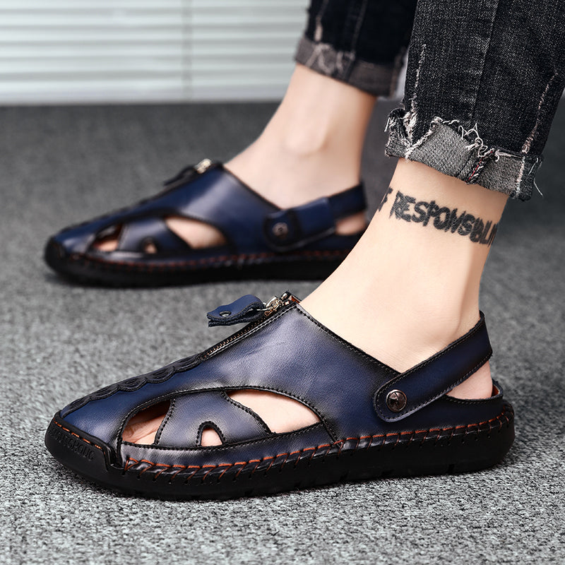 Men's Closed Toe Outdoor Sandals with Breathable Insole