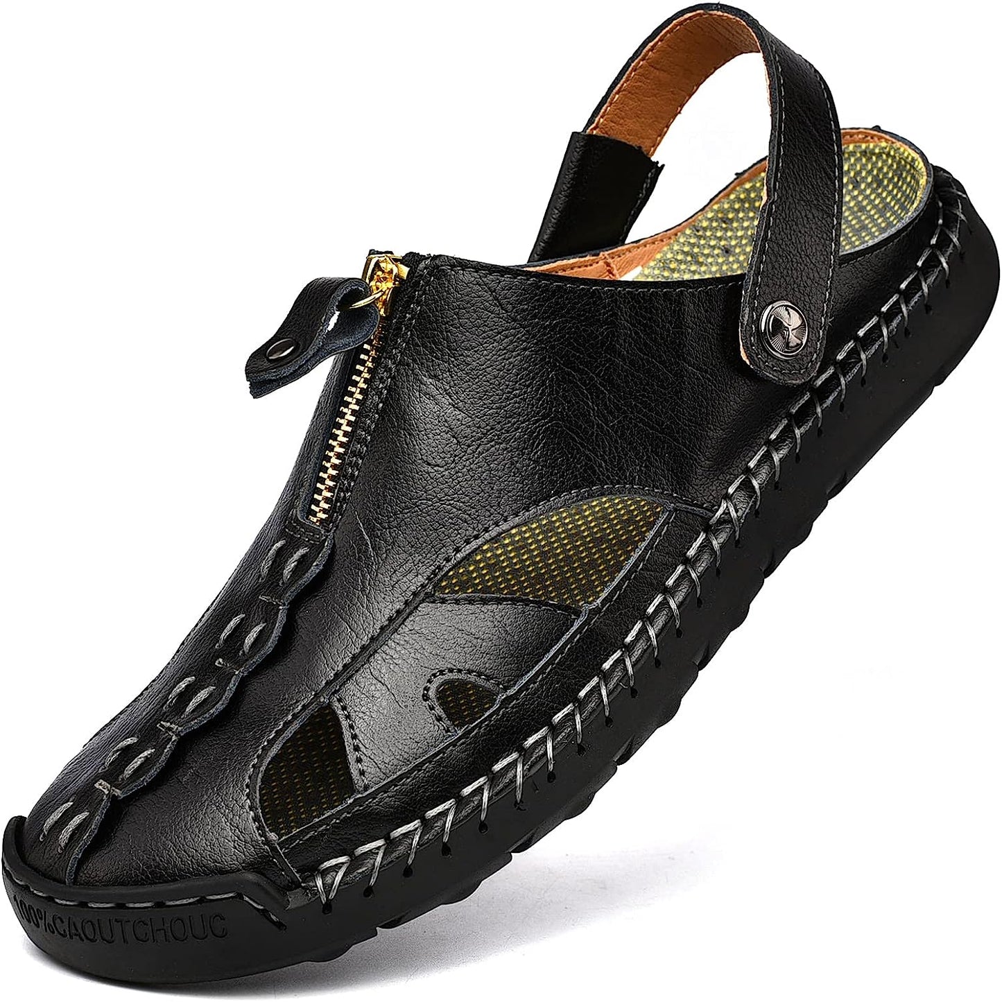 Men's Closed Toe Outdoor Sandals with Breathable Insole