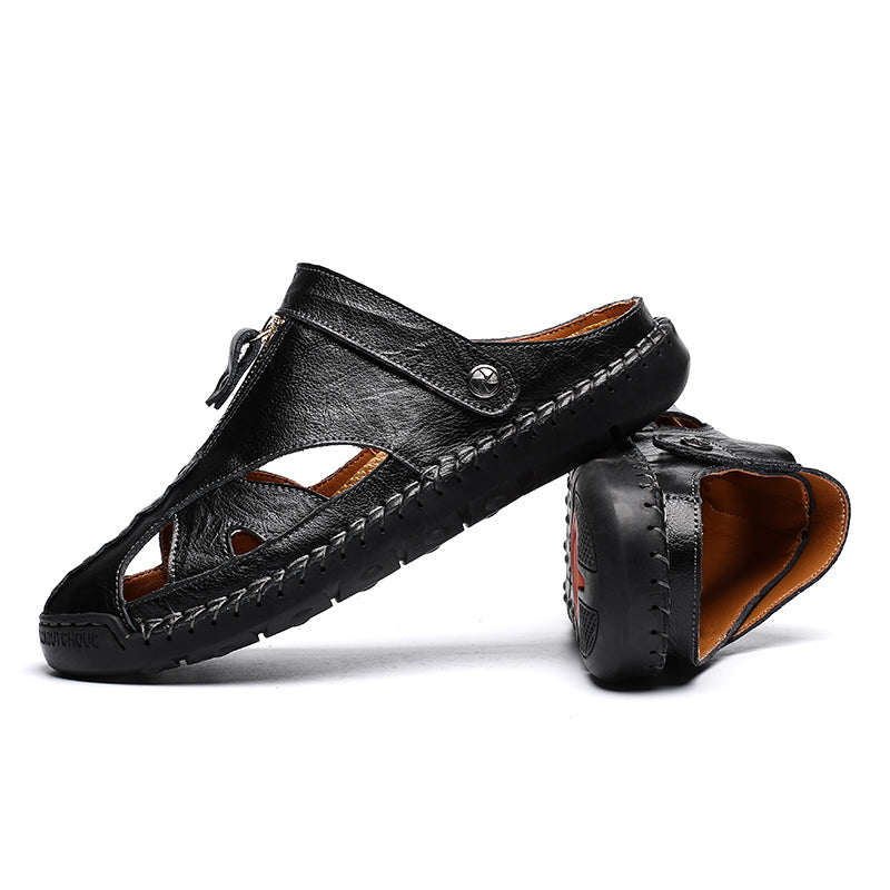 Men's Closed Toe Outdoor Sandals with Breathable Insole