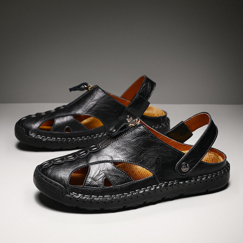 Men's Closed Toe Outdoor Sandals with Breathable Insole