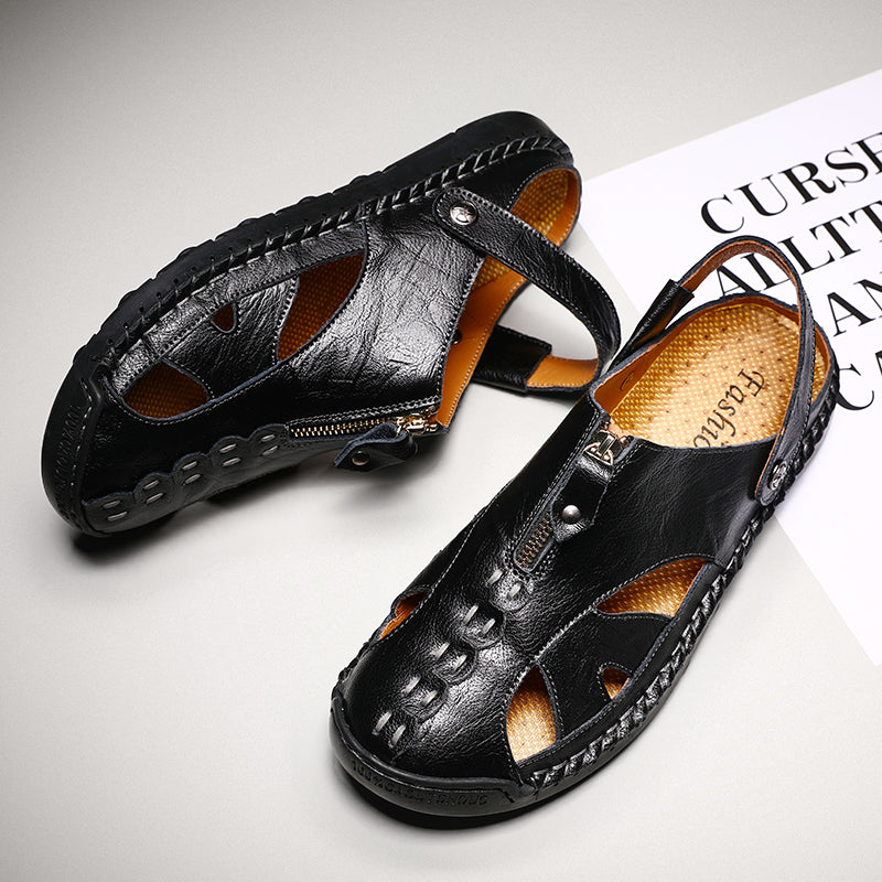 Men's Closed Toe Outdoor Sandals with Breathable Insole