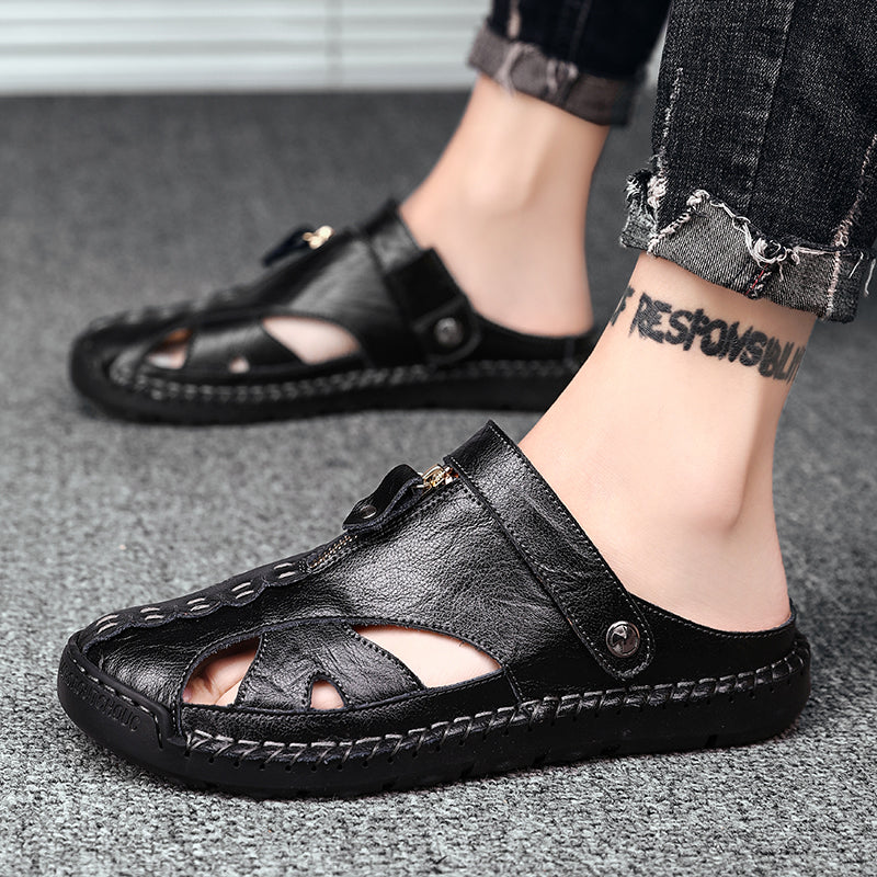 Men's Closed Toe Outdoor Sandals with Breathable Insole