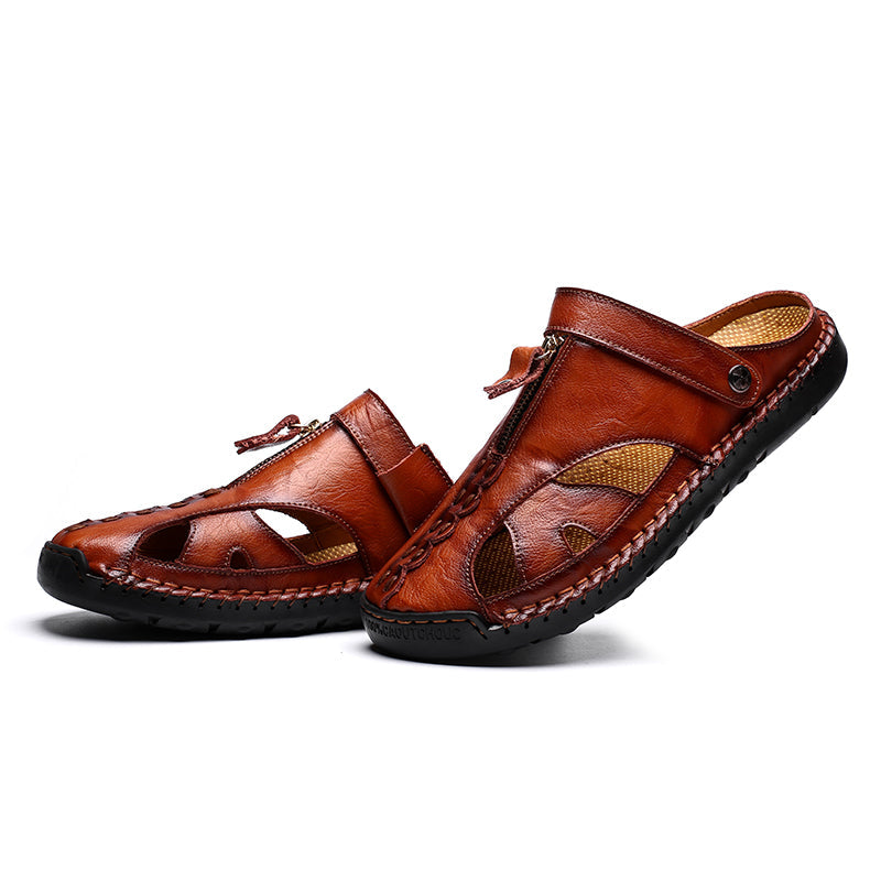 Men's Closed Toe Outdoor Sandals with Breathable Insole