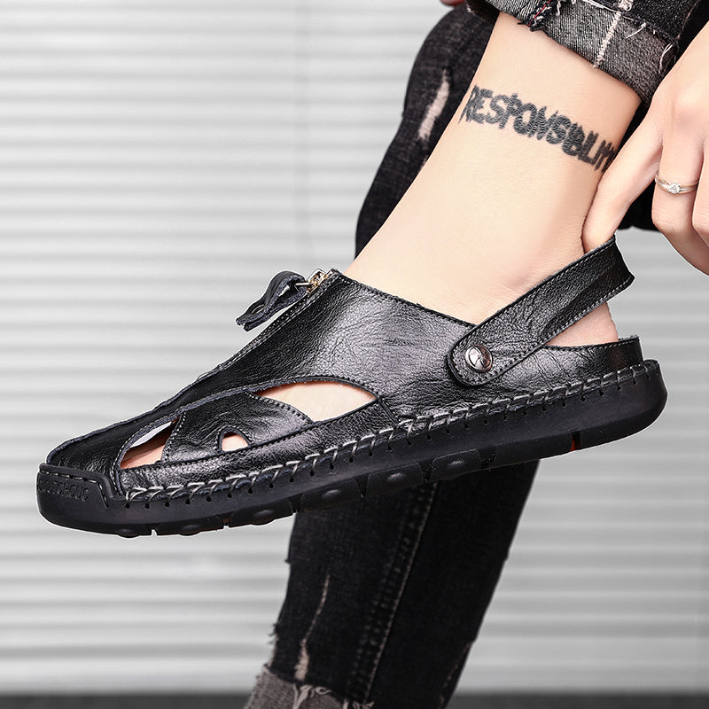 Men's Closed Toe Outdoor Sandals with Breathable Insole