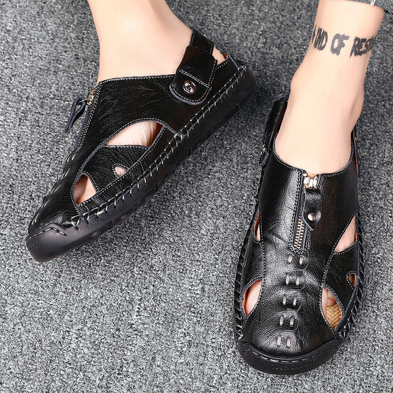 Men's Closed Toe Outdoor Sandals with Breathable Insole