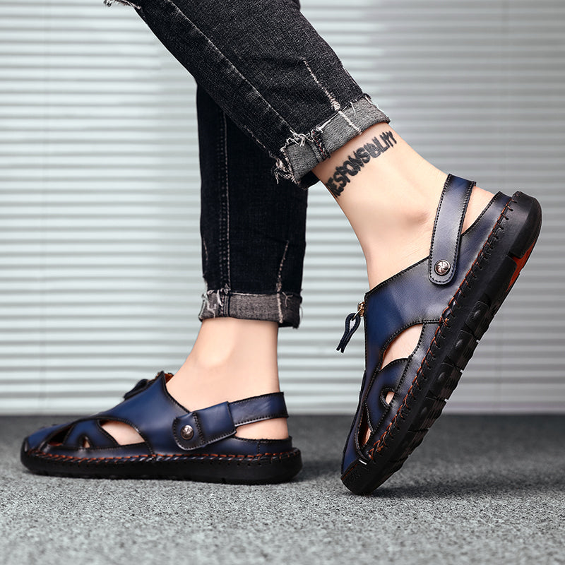 Men's Closed Toe Outdoor Sandals with Breathable Insole