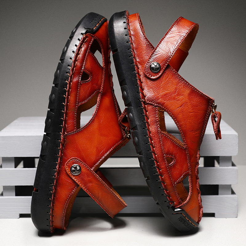 Men's Closed Toe Outdoor Sandals with Breathable Insole