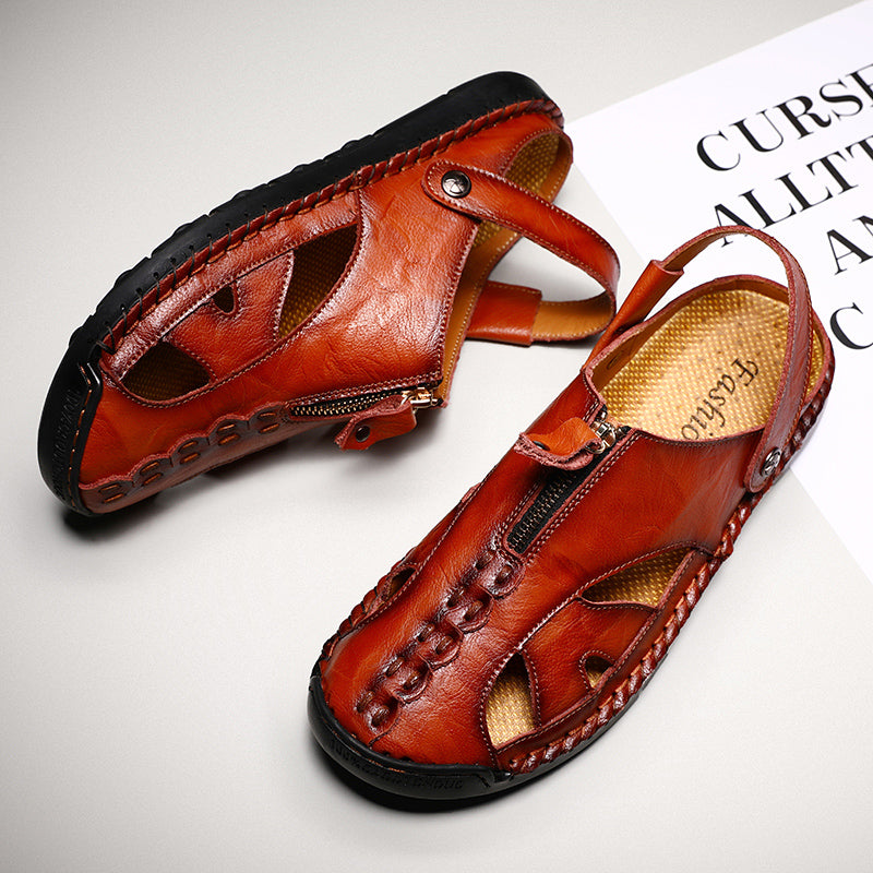 Men's Closed Toe Outdoor Sandals with Breathable Insole