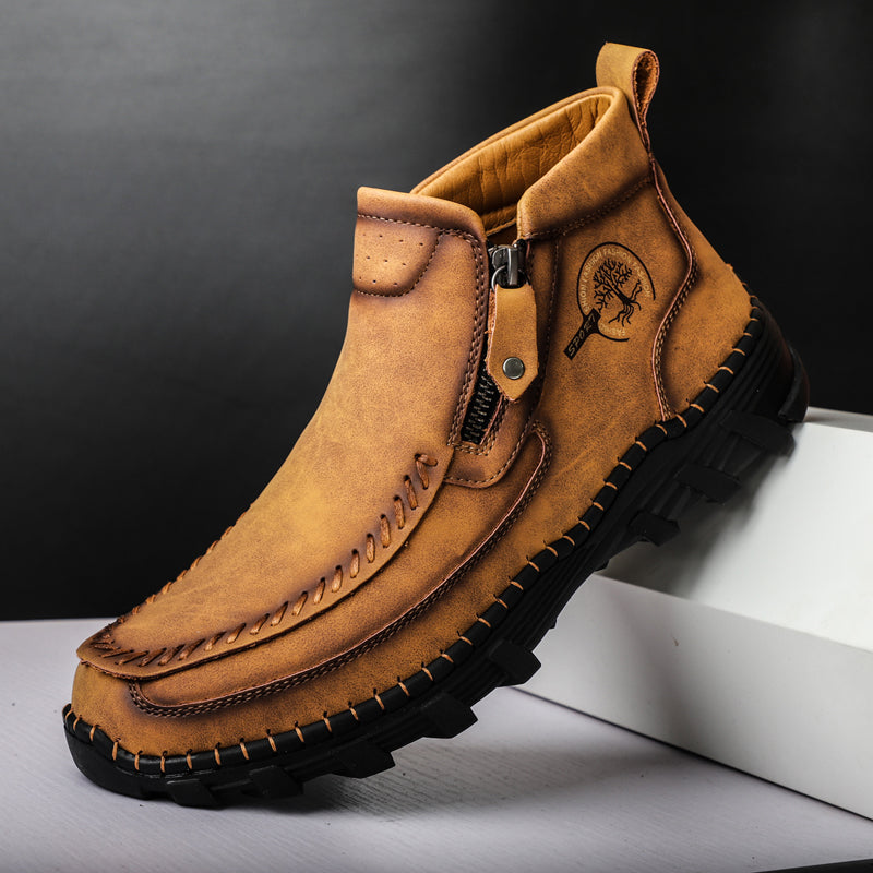 Men's Orthopedic Outdoor Tooling Boots with Slip-Resistant Sole