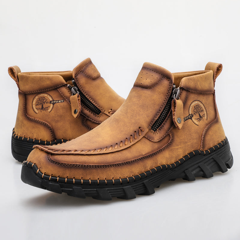 Men's Orthopedic Outdoor Tooling Boots with Slip-Resistant Sole