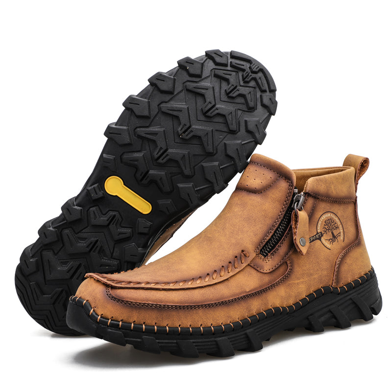 Men's Orthopedic Outdoor Tooling Boots with Slip-Resistant Sole