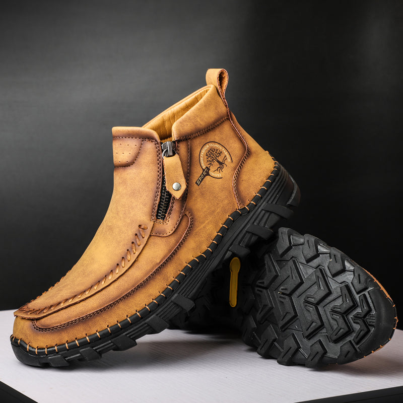 Men's Orthopedic Outdoor Tooling Boots with Slip-Resistant Sole