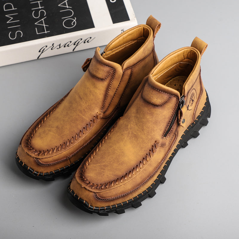 Men's Orthopedic Outdoor Tooling Boots with Slip-Resistant Sole