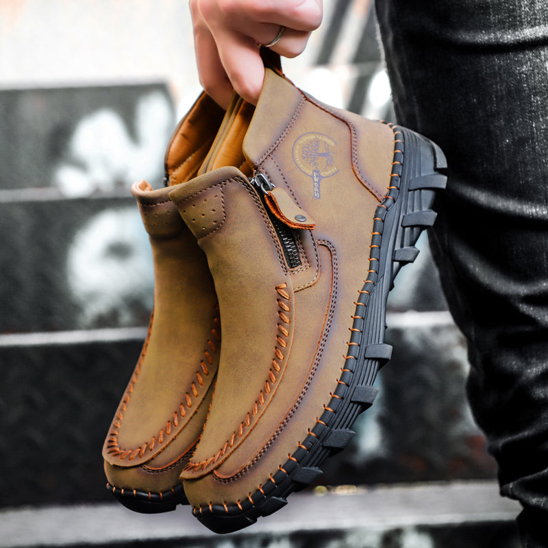 Men's Orthopedic Outdoor Tooling Boots with Slip-Resistant Sole