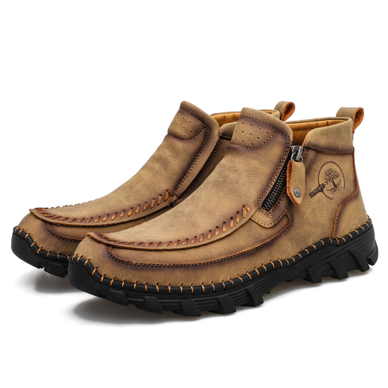 Men's Orthopedic Outdoor Tooling Boots with Slip-Resistant Sole