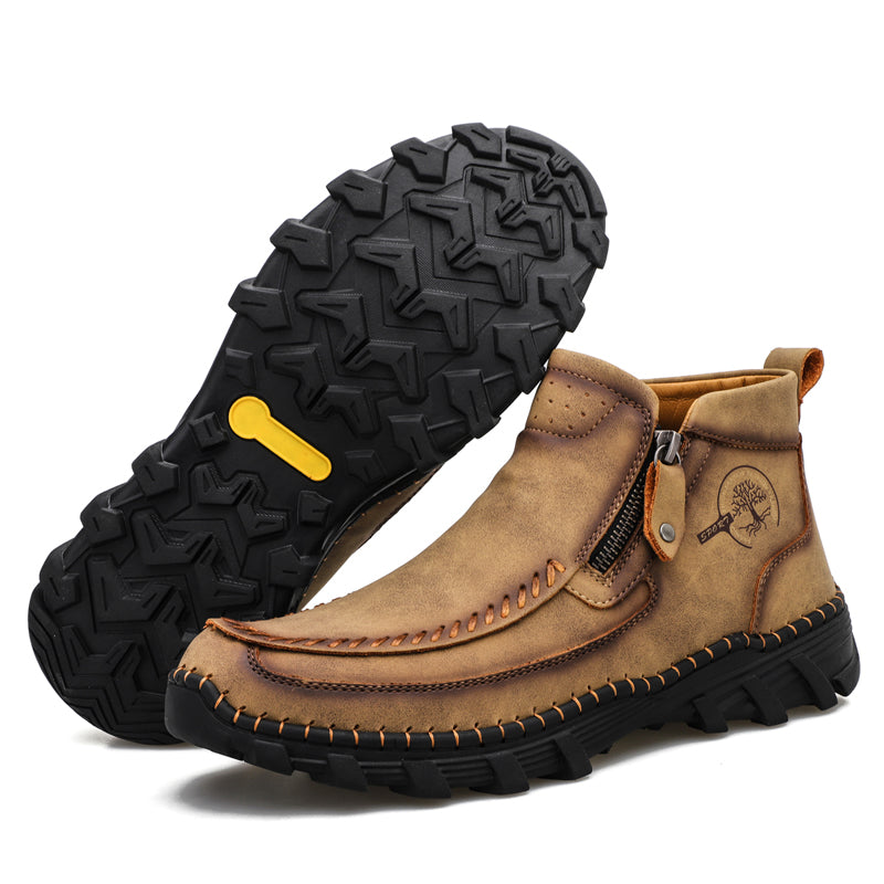 Men's Orthopedic Outdoor Tooling Boots with Slip-Resistant Sole