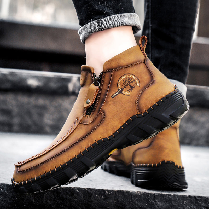 Men's Orthopedic Outdoor Tooling Boots with Slip-Resistant Sole