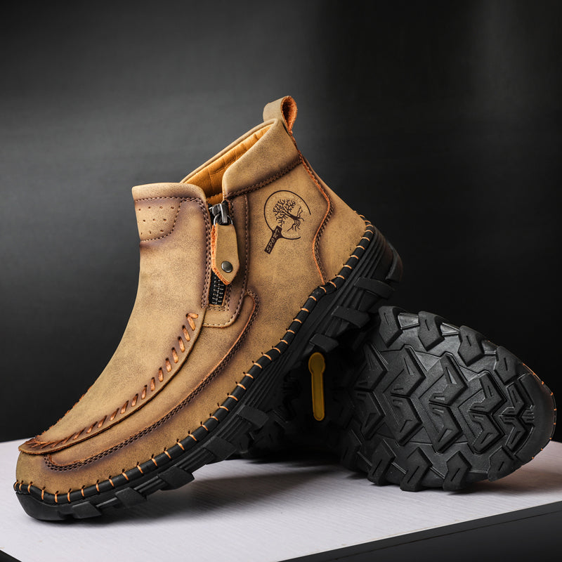 Men's Orthopedic Outdoor Tooling Boots with Slip-Resistant Sole