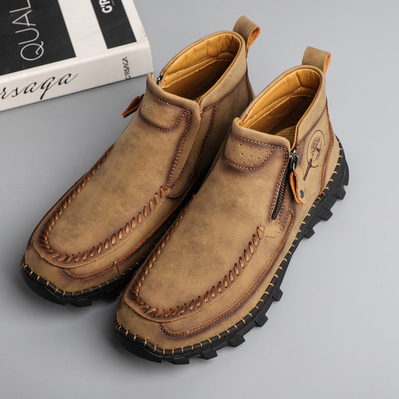 Men's Orthopedic Outdoor Tooling Boots with Slip-Resistant Sole