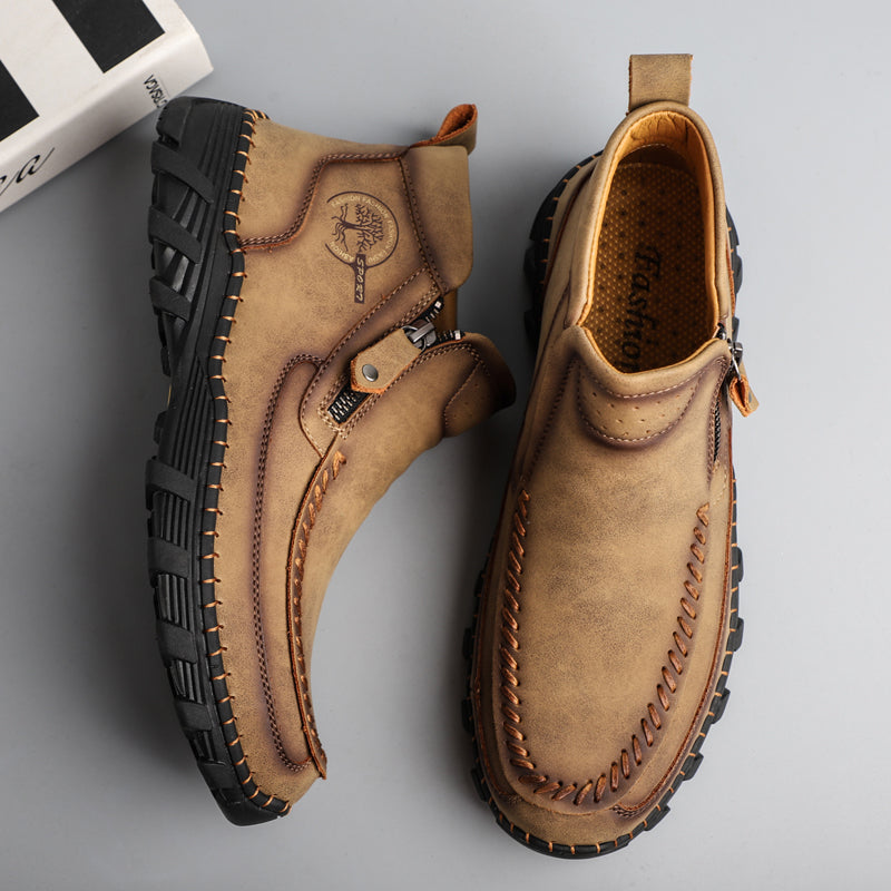 Men's Orthopedic Outdoor Tooling Boots with Slip-Resistant Sole