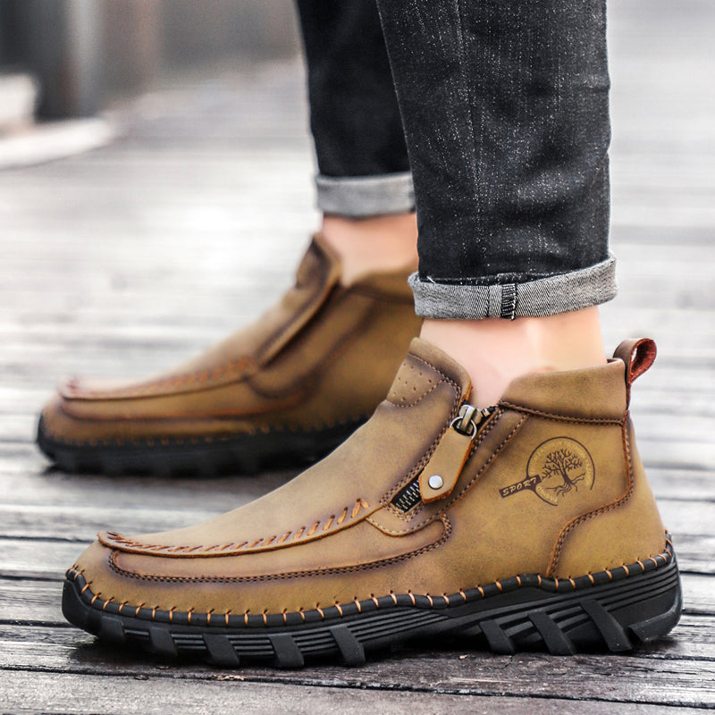 Men's Orthopedic Outdoor Tooling Boots with Slip-Resistant Sole